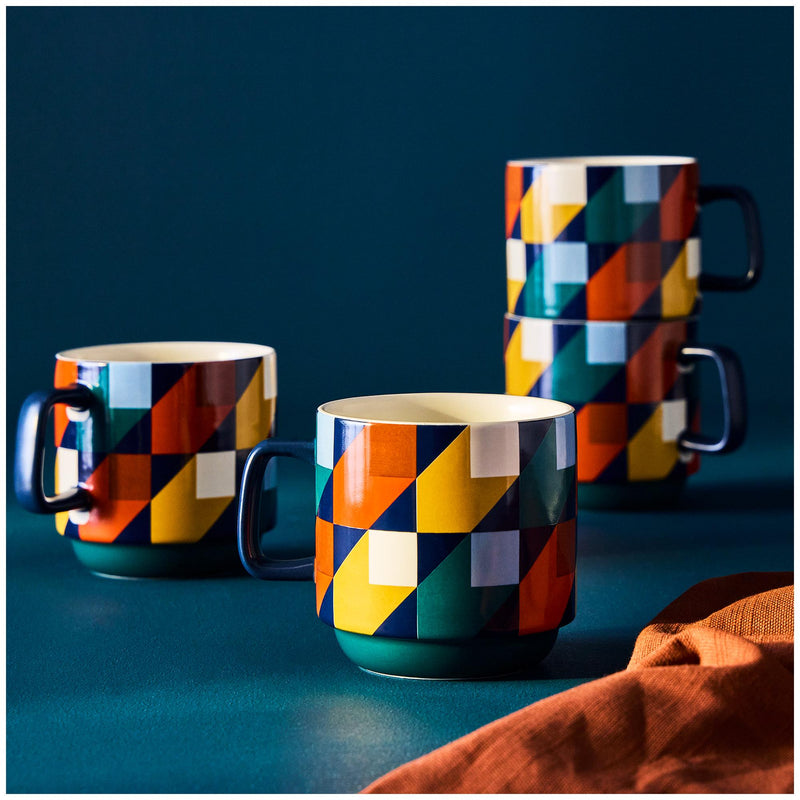 Habitat Geo Cube mug 330ml (British brand)