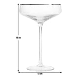 Habitat Gold Rim Champagne Coupe wine glass, UK version