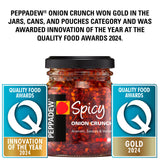 Peppadew Spicy Onion Crunch 130g, imported from the UK