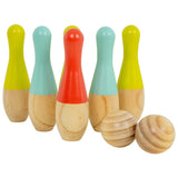 TP Toys wooden skittles outdoor family game, imported from the UK