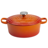 Sainsburys Habitat Cast Iron Oval Casserole Dish Orange 4.7 Litre- Buy online at McGrocer