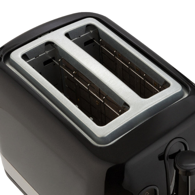 Cookworks illuminated black 2 slice toaster - British product