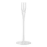 Habitat tall clear glass taper candle holder 25cm, UK version