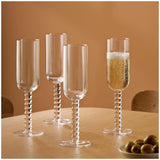 Sainsburys Habitat Bobbin Champagne Flute Clear 235ml- Buy online at McGrocer
