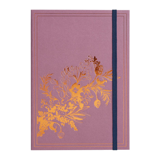 Habitat Winter Bouquet Copper Print Notebook A5 GOODS Sainsburys   