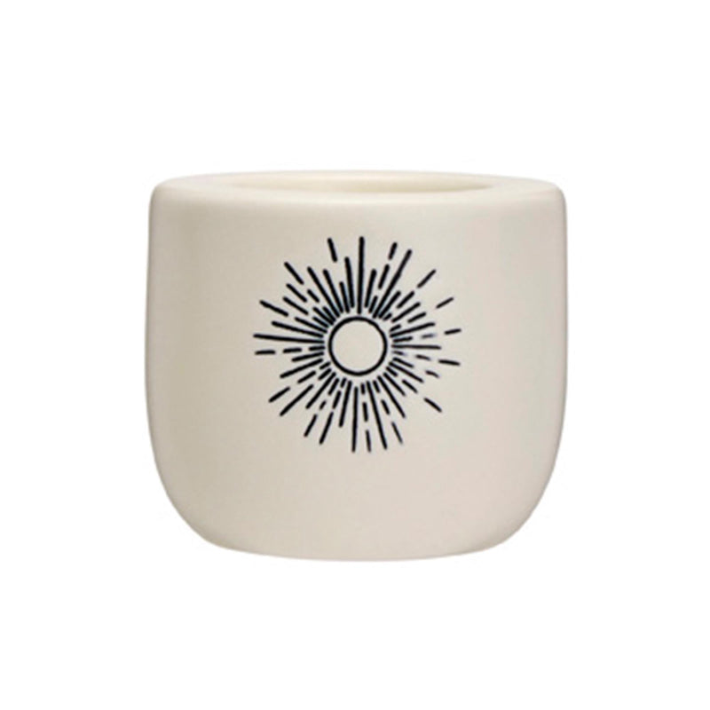 Habitat ceramic candle holder sunrise beige 6.5cm, UK version