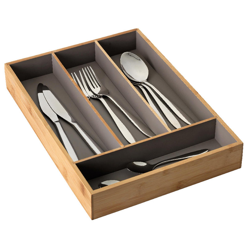 Habitat bamboo cutlery drawer with 4 compartments (British brand)
