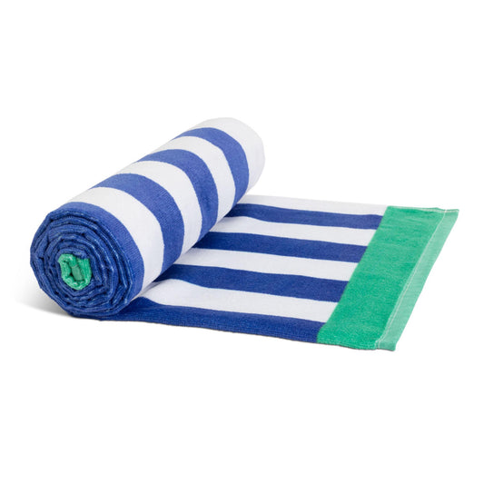Sainsbury's Home Navy Stripe Beach Towel GOODS Sainsburys   