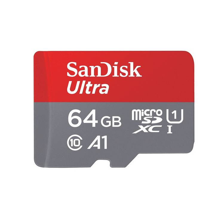 SanDisk Ultra 64GB microSDXC memory card, UK version
