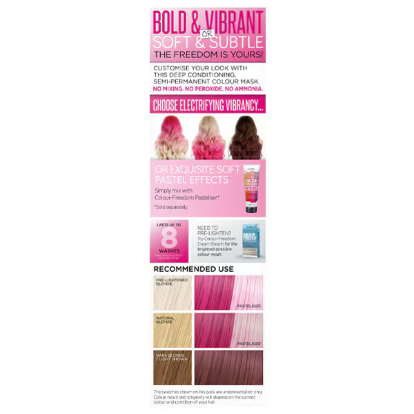 Knight & Wilson semi permanent hair colour Pink Pizazz, UK version