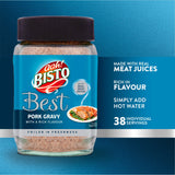 Bisto Best pork gravy granules 230g jar, UK version