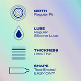 Durex Nude Extra Lube Condoms 10 Pack - British product