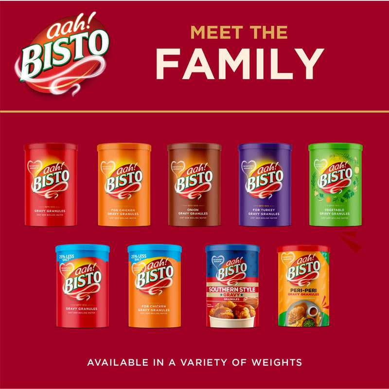 Bisto reduced salt chicken gravy granules 190g, imported from the UK