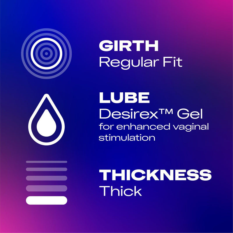 Durex Feel Intense condoms 10 pack, imported from the UK