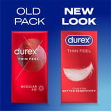 Durex Thin Feel transparent latex condoms 20 pack (British brand)