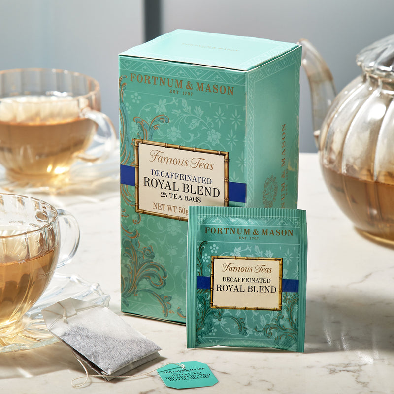 Fortnum & Mason Royal Blend Decaffeinated tea bags 50g (British brand)