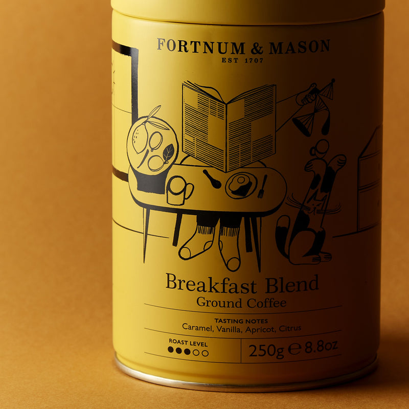 Fortnum's breakfast blend ground coffee 250g tin - British product