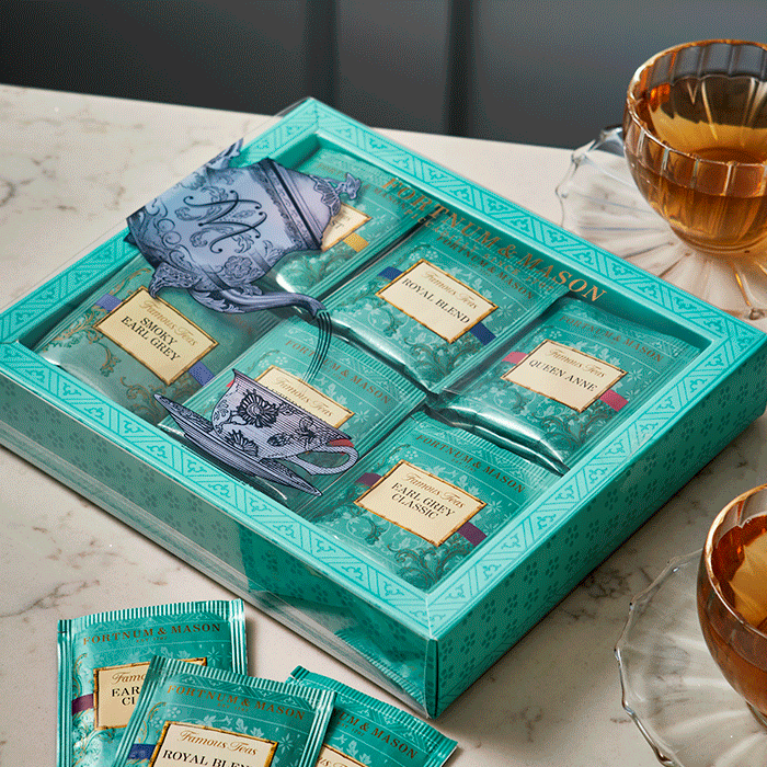 Fortnum's Famous Tea Selection 60 tea bags 120g, imported from the UK
