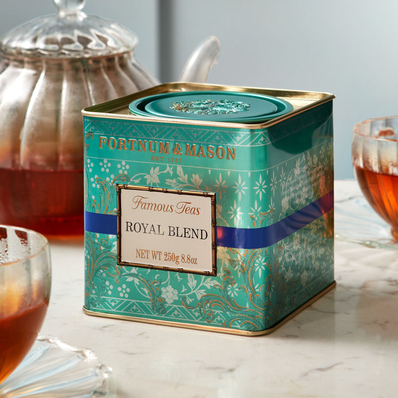 Fortnum's Royal Blend loose leaf tea 250g caddy, imported from the UK