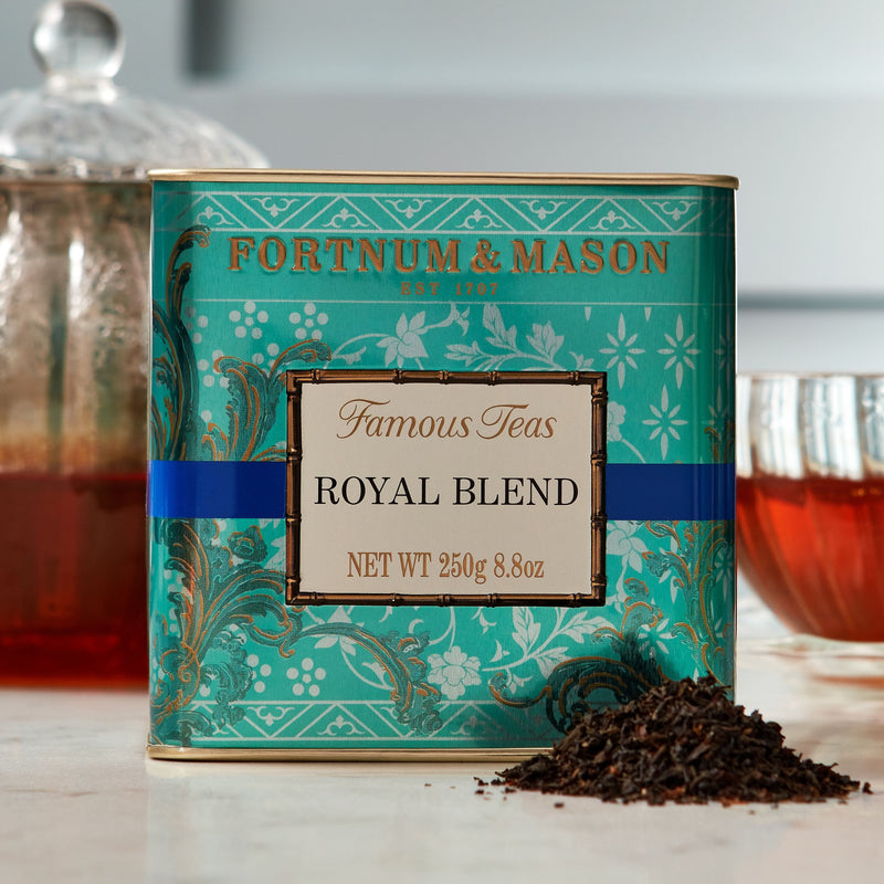 Fortnum's Royal Blend loose leaf tea 250g caddy, imported from the UK