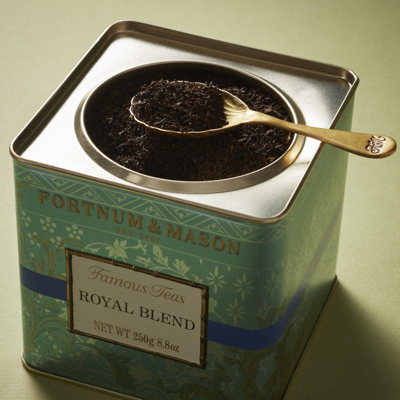 Fortnum's Royal Blend loose leaf tea 250g caddy, imported from the UK