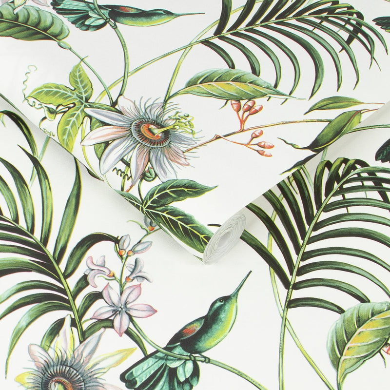 Superfresco Adilah White Wallpaper 52cm x 10m roll (British brand)