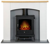 Adam Huxley white and grey electric stove suite - British product