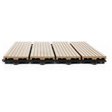 Workpro composite decking tiles Brown-Slatted 4 pieces (British brand)