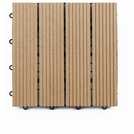 Workpro composite decking tiles Brown-Slatted 4 pieces (British brand)