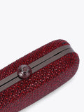 Carvela Cecilia hard clutch bag white faux pearls crystals silver trims (British brand)