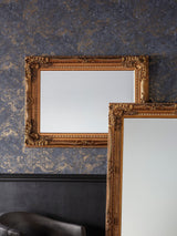 Next Gallery Home Gold Carved Louis Mirror Wall Mirror 119x89cm- Buy online at McGrocer
