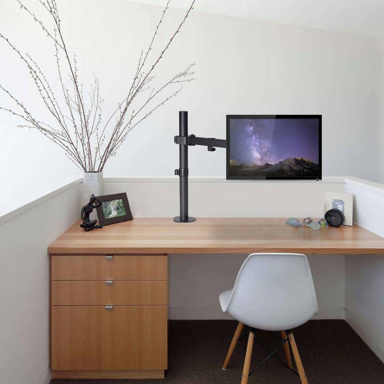 ProperAV swing arm monitor mount black 34 inch - British product