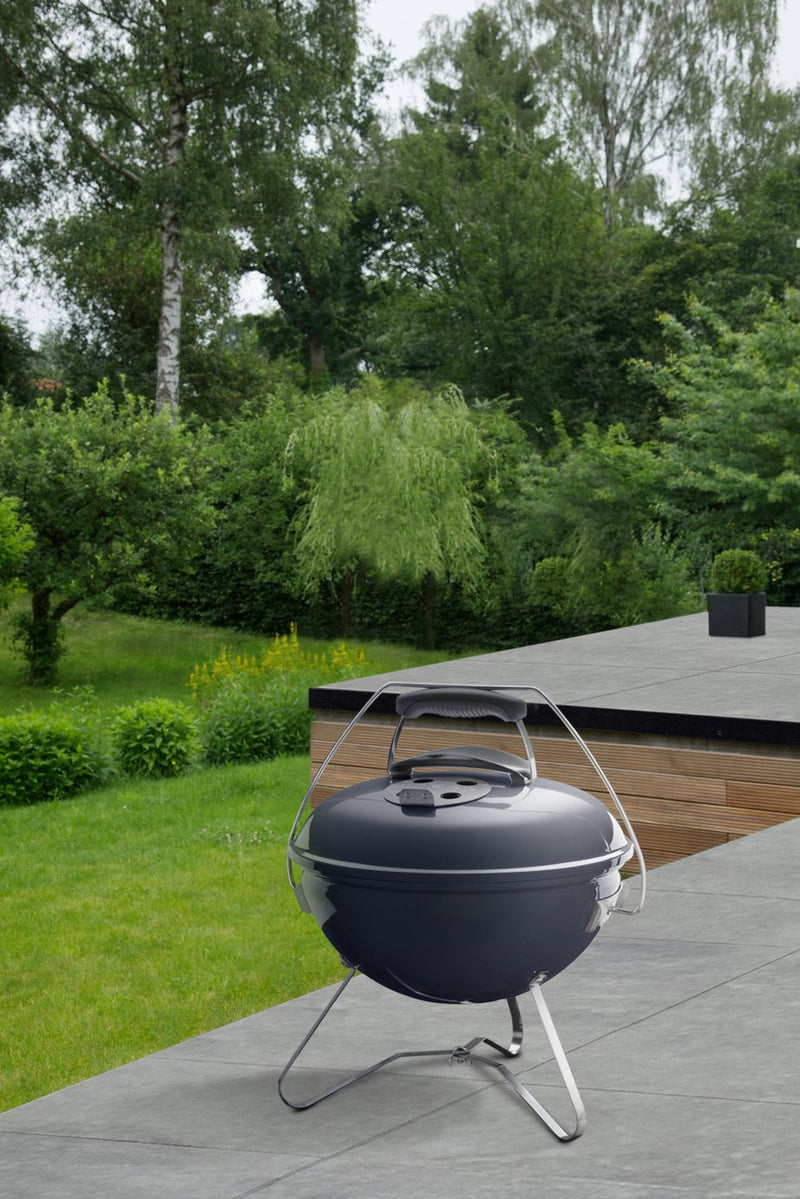 Weber Smokey Joe portable charcoal BBQ Slate Blue 5.5kg (British brand)