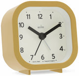 Acctim analogue alarm clock in mustard - British product