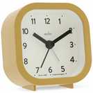 Acctim analogue alarm clock in mustard - British product