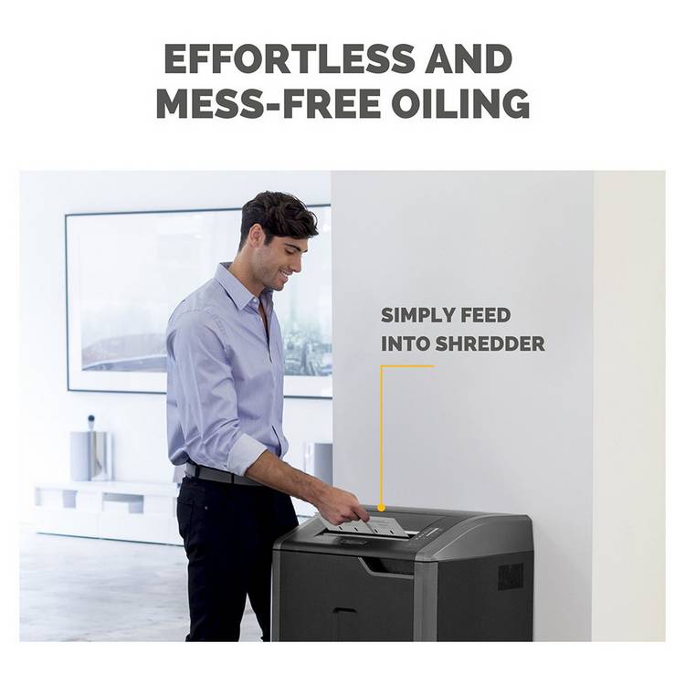 Fellowes shredder oil sheets, pack of 10, imported from the UK