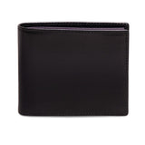 Ettinger billfold wallet black and purple leather, UK version