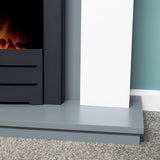Adam Dakota electric fire suite white and grey, imported from the UK