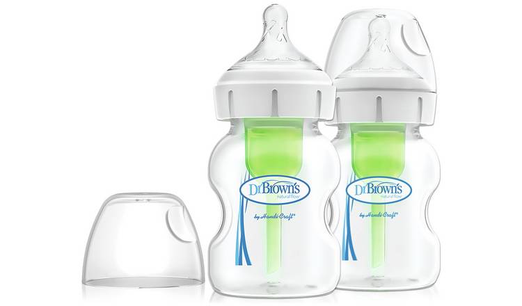 Dr Brown's anti-colic baby bottles 2 pack 150ml - British product