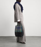 Harrods small tartan tote bag cotton canvas - British product