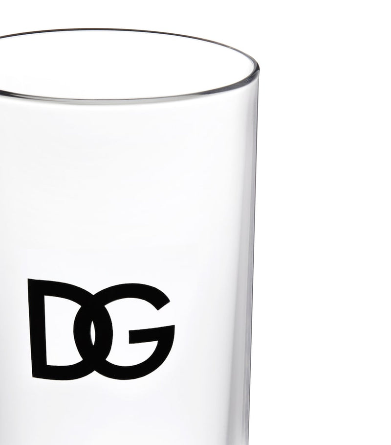 Dolce&Gabbana set of two logo glasses, 14cm tall - British product