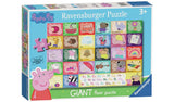 Ravensburger Peppa Pig Alphabet Giant Floor Puzzle 24 piece, imported from the UK