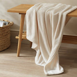 Argos Home fleece throw Cream 125x150cm - British product
