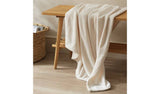 Argos Home Super Soft Fleece Throw Cream 125x150cm