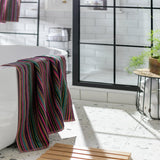 Habitat cotton striped bath sheet multicoloured 100x150cm UK version