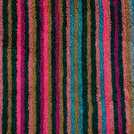 Habitat multicoloured skinny bright stripe bath mat 80x50cm, UK version