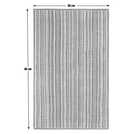 Habitat multicoloured skinny bright stripe bath mat 80x50cm, UK version