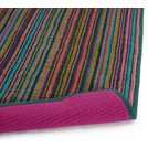 Habitat multicoloured skinny bright stripe bath mat 80x50cm, UK version