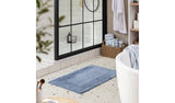 Argos Habitat Cotton Deep Pile Tufted Bath Mat Rustic Blue 80 x 50 cm- Buy online at McGrocer