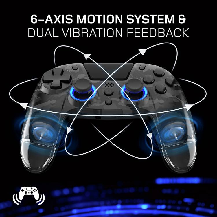 Gioteck VX4+ Dark Camo wireless RGB controller, UK version